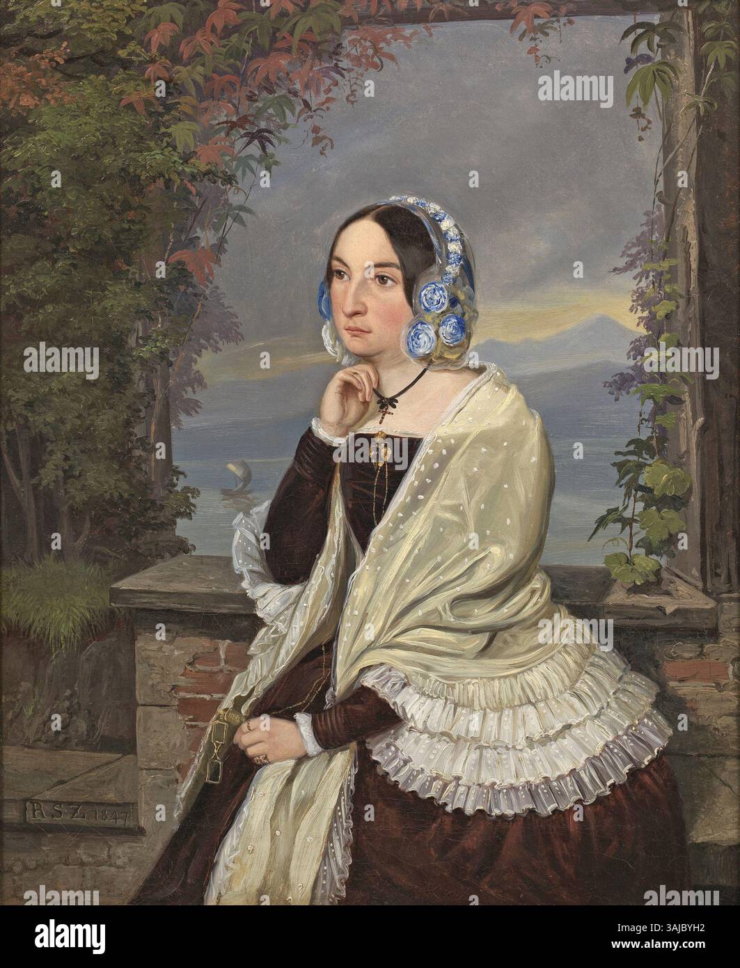 Stately Portrait Portrait of Charlotte, Princess and Countess of Salm-Reifferscheidt ...