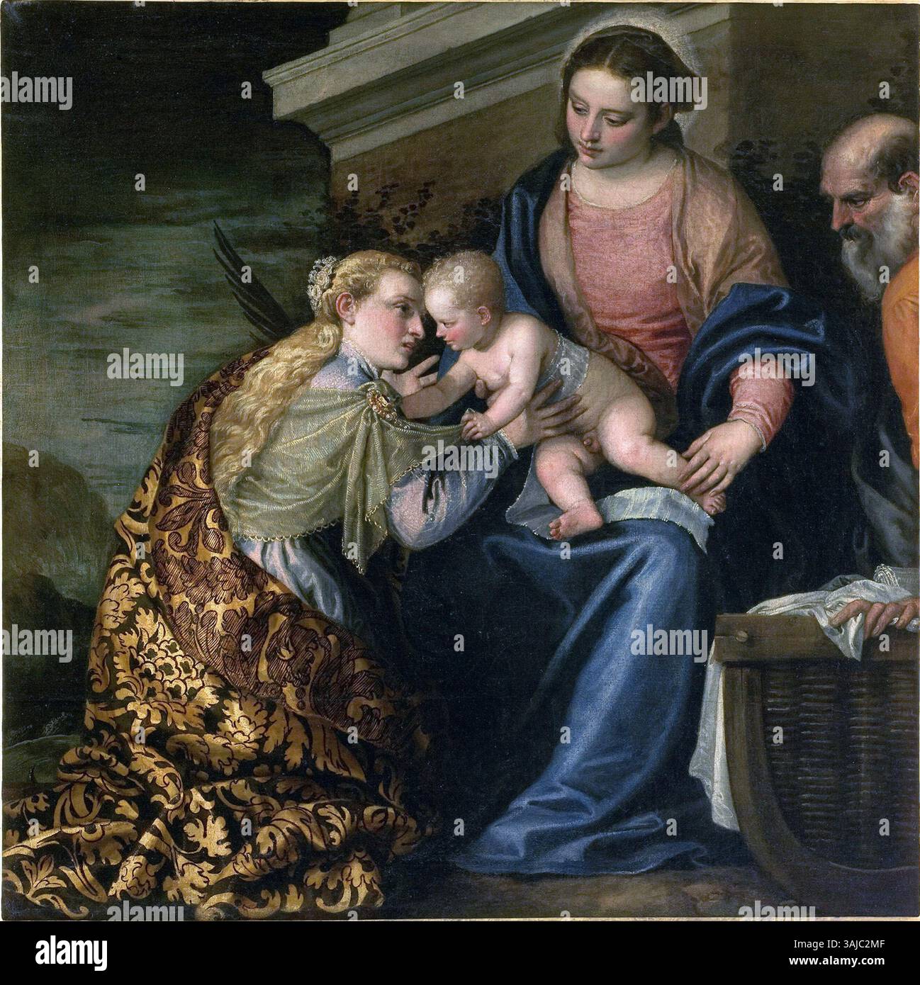 Paolo Veronese's painting 'The Mystical Marriage of Saint Catherine ...