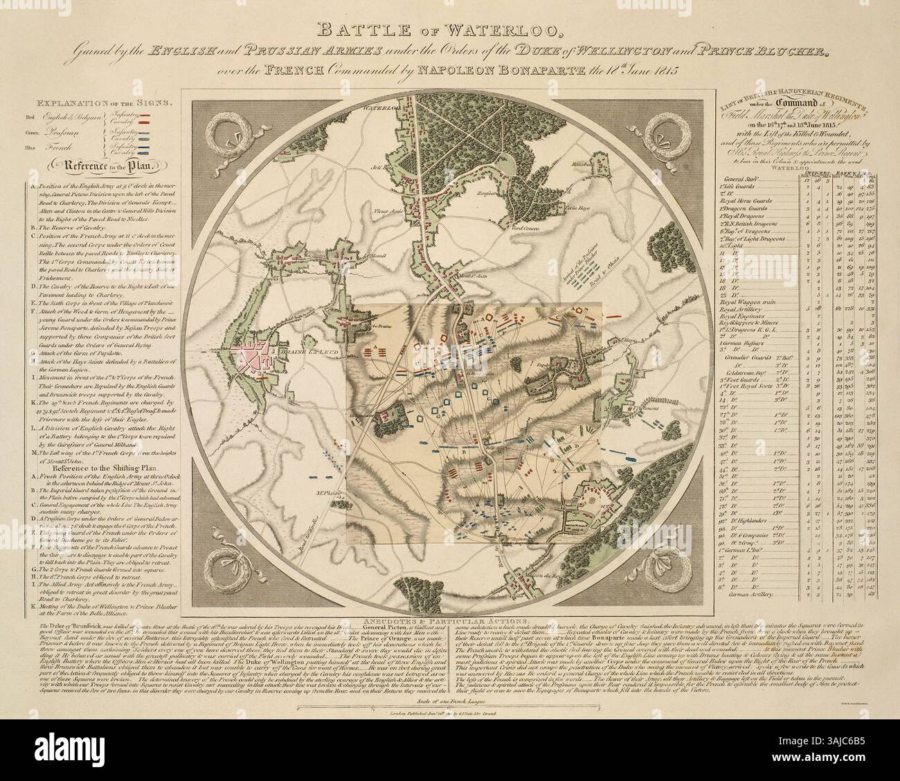 this-map-created-in-1816-depicts-the-battle-of-waterloo-fought-on