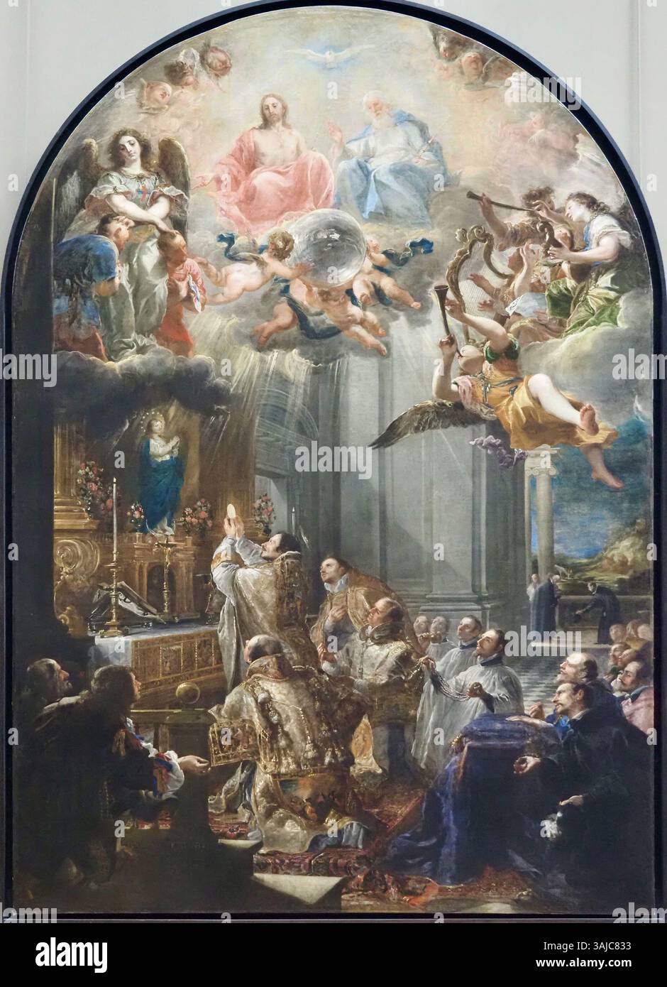 Juan Carreño de Miranda's 1666 painting depicts the Foundation Mass of ...