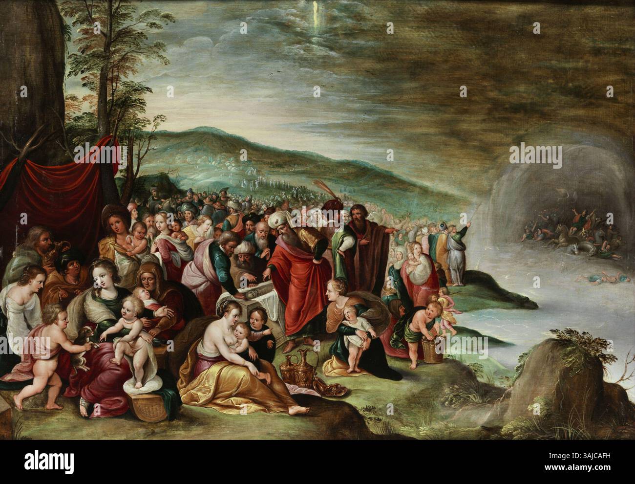 Moses parting red sea hi-res stock photography and images - Alamy
