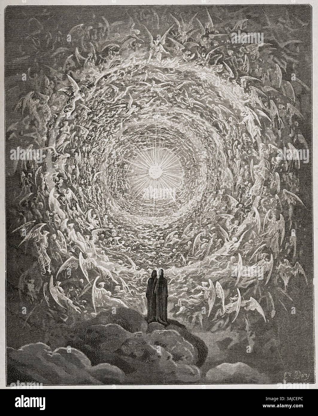 Gustave Doré’s illustration for Paradiso Canto 31 portrays Dante and ...