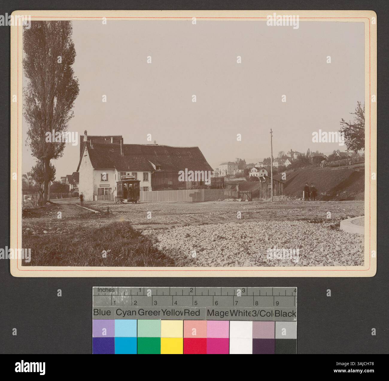 This image from between 1887 and 1900 shows a view of Seefeldstrasse ...