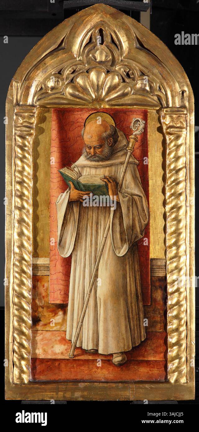 Gothic Execution This painting by Carlo Crivelli, created around 1488, depicts Saint ...