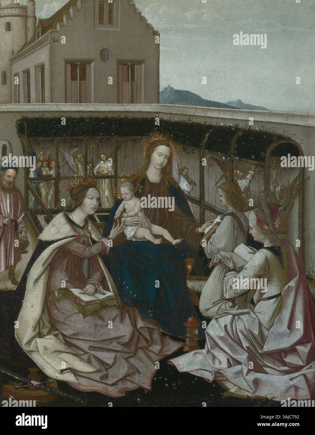 The Mystic Marriage of Saint Catherine, painted between 1500 and 1525 ...