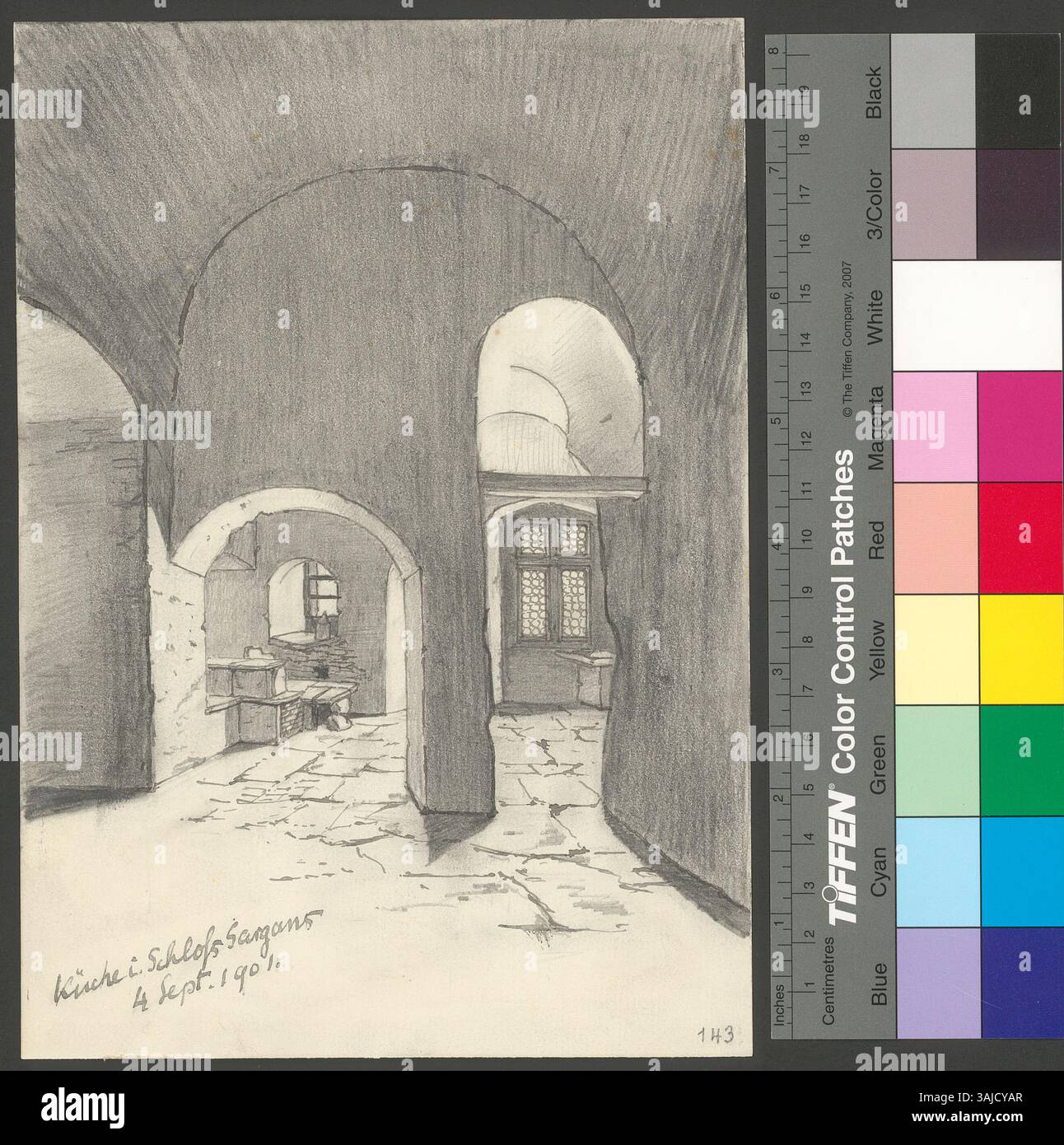 This Drawing Depicts The Kitchen In Schloss Sargans Switzerland this-drawing-depicts-the-kitchen-in-schloss-sargans-switzerland