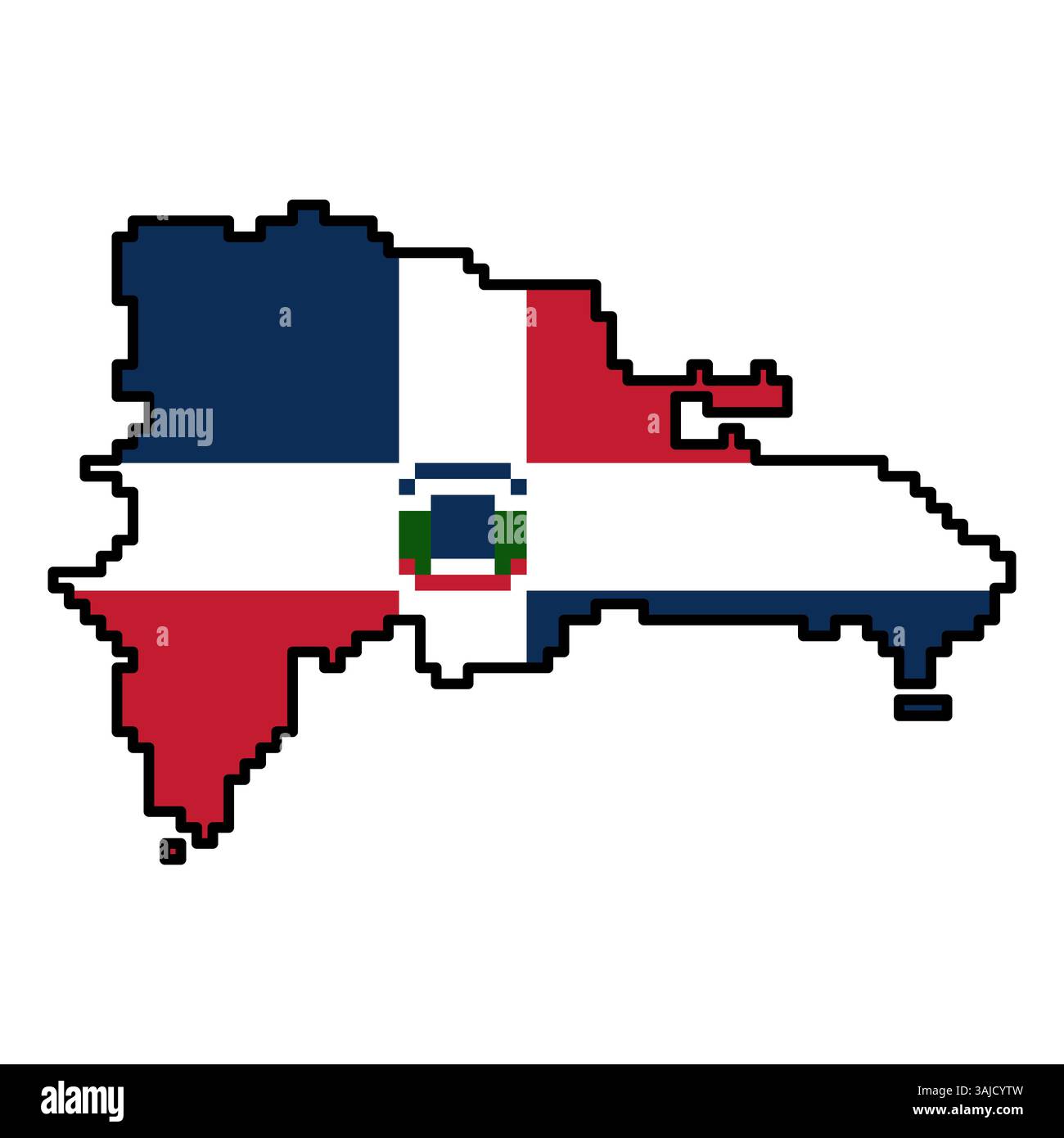 Pixelated world map icons in 8-bit style, featuring over 190 countries ...