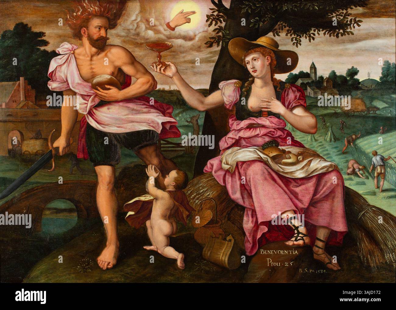 Proverbs Enemies Benjamin Sammelins’ 1589 painting 'Allegory of Benevolence' illustrates ...