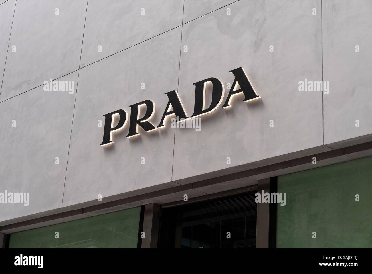 New York, New York, USA. 10th Apr, 2025. View of the Prada store on ...