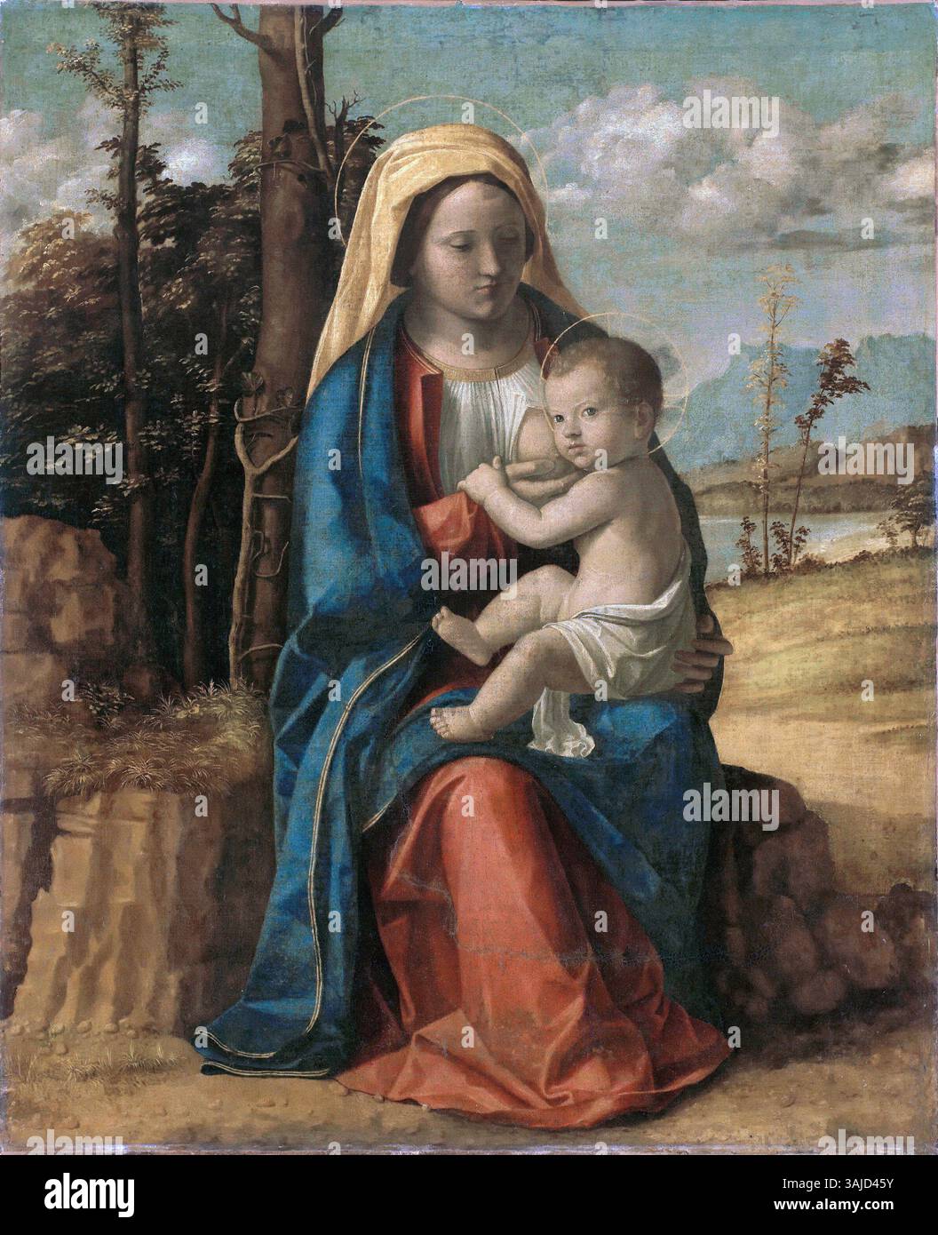This oil painting by Giovanni Battista Cima da Conegliano, depicting ...