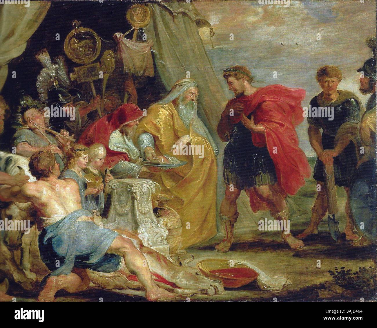 A 1617 painting by Peter Paul Rubens titled 'Decius Mus Consulting the ...