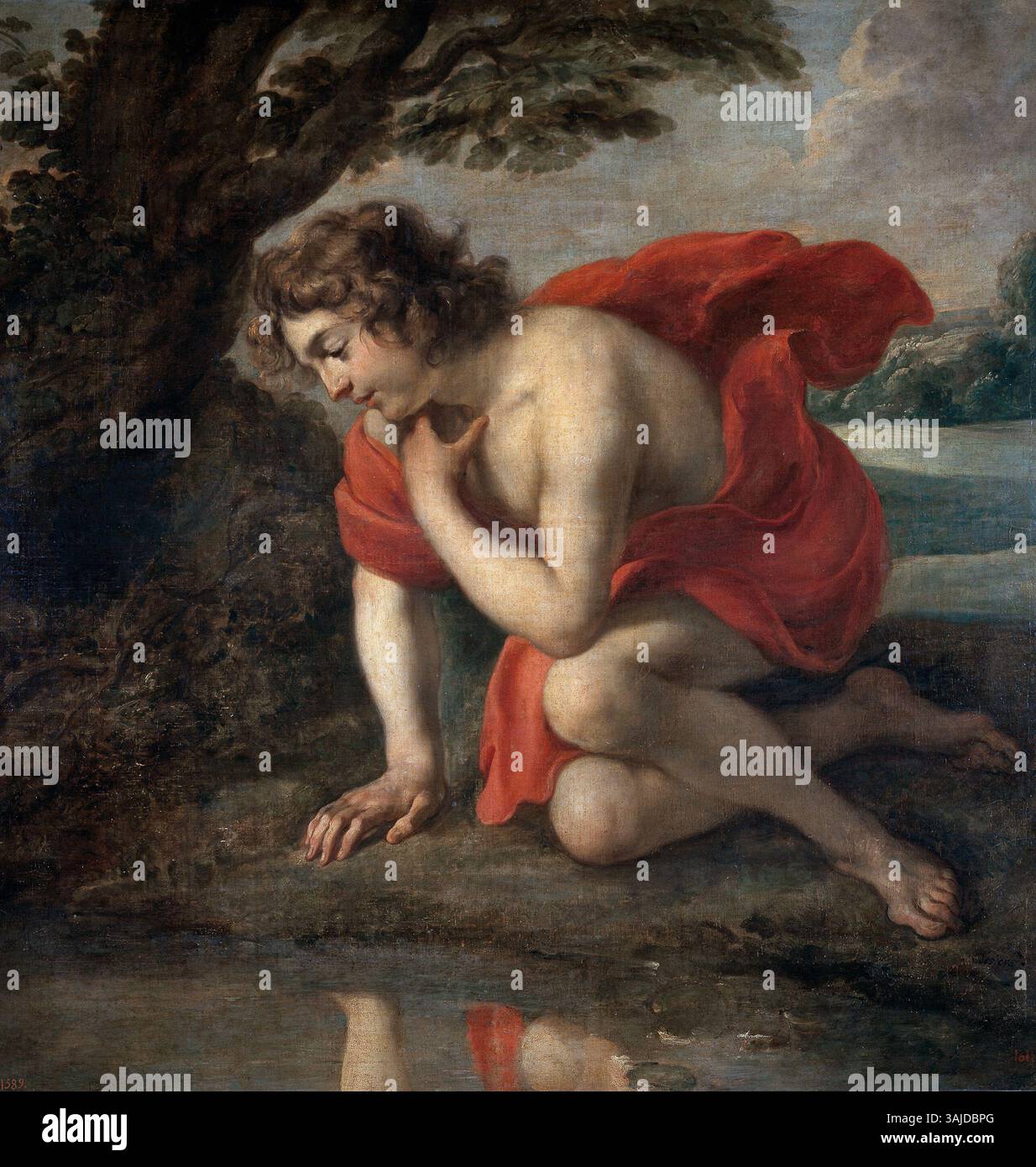Jan Cossiers' 17th-century painting 'Narcissus' portrays the Greek myth ...