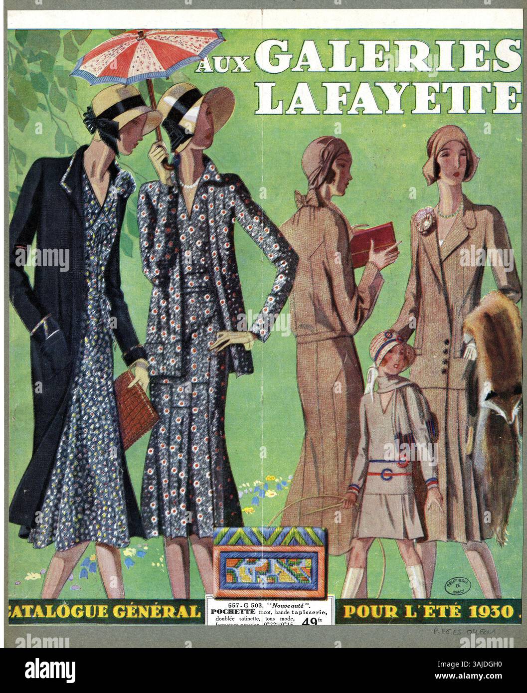 Print from 1930, a general catalog for the summer season, showcasing