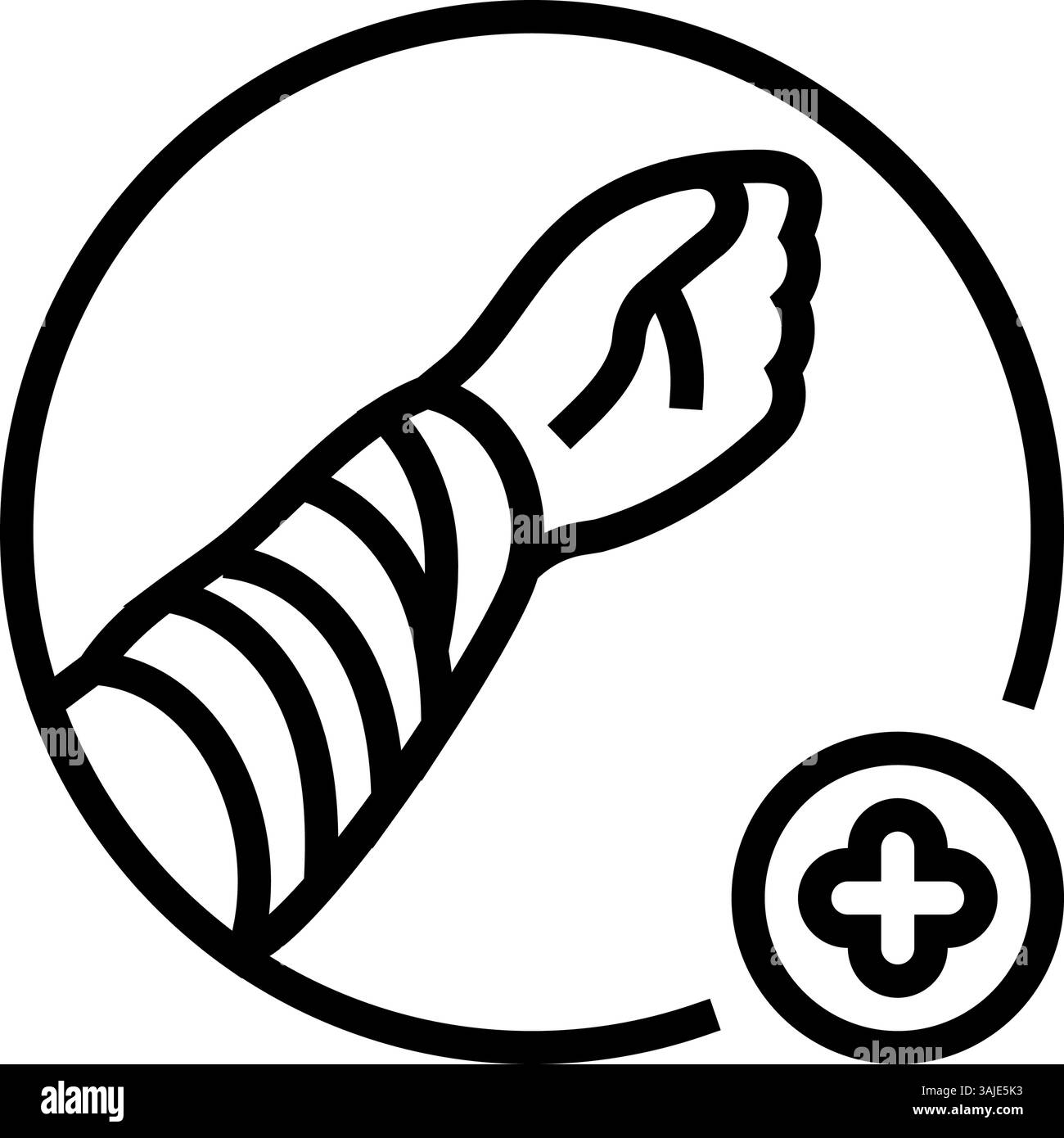 covering wound clean cloth line icon vector illustration Stock Vector ...