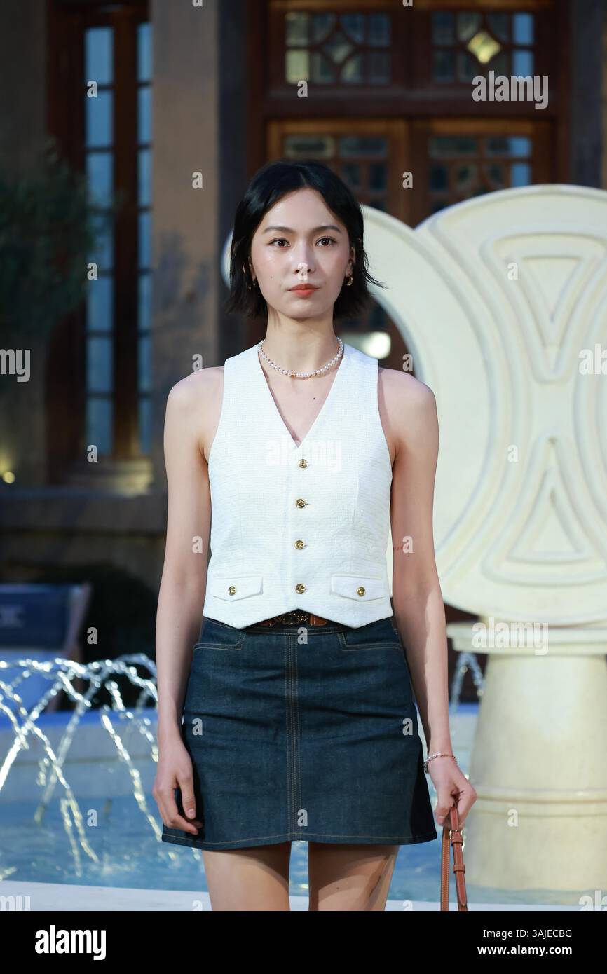 Chinese model and actress Zhao Jiali attends an activity in Shanghai ...