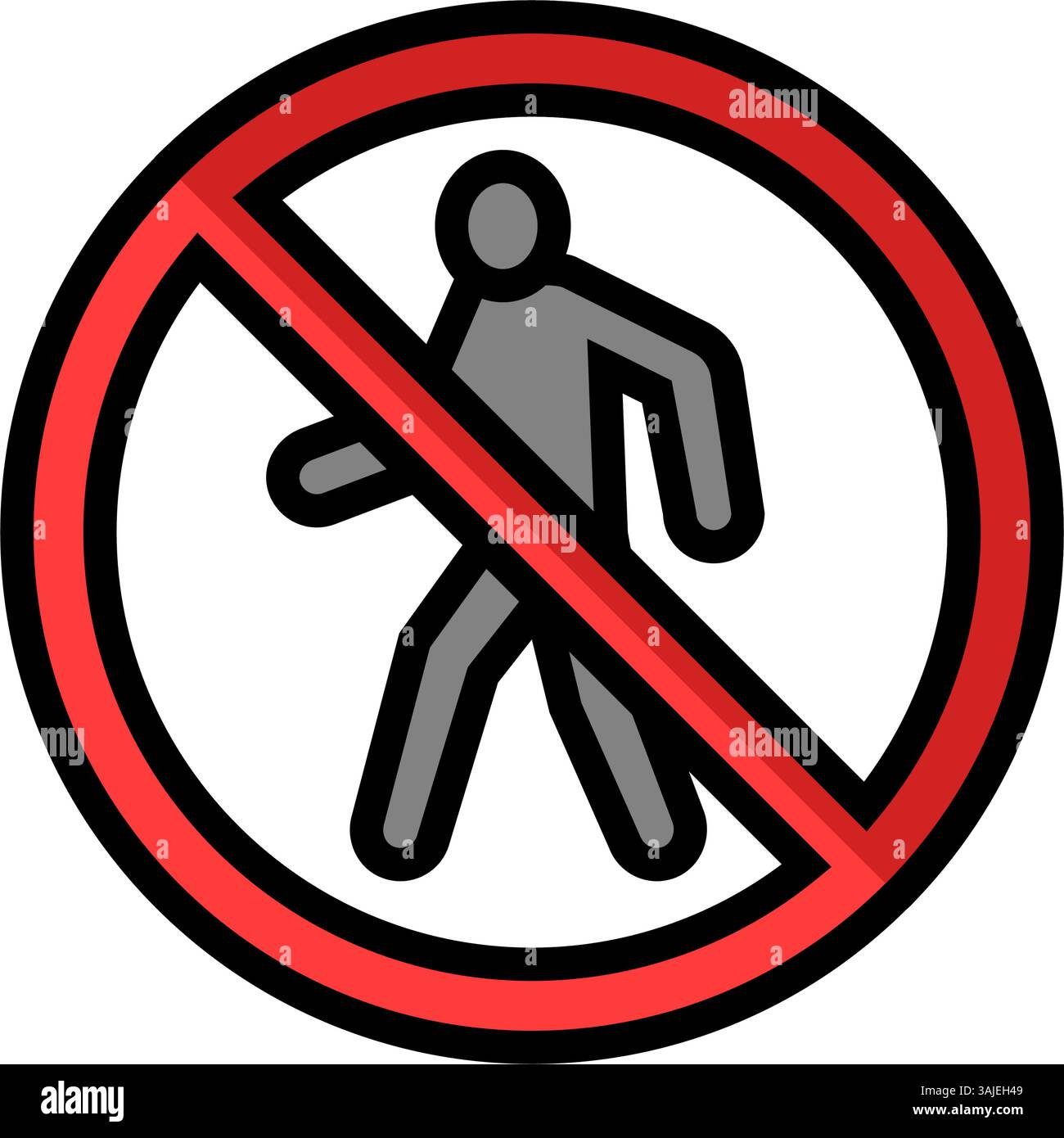 no entry information color icon vector illustration Stock Vector Image ...