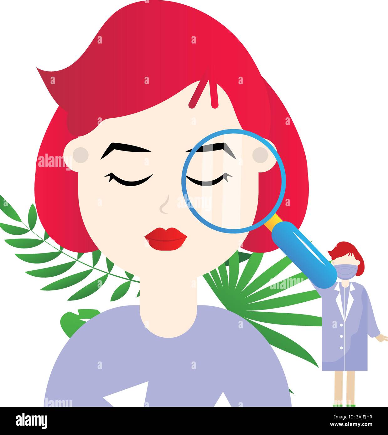 Skincare routine flat vector illustration on the white background Stock ...