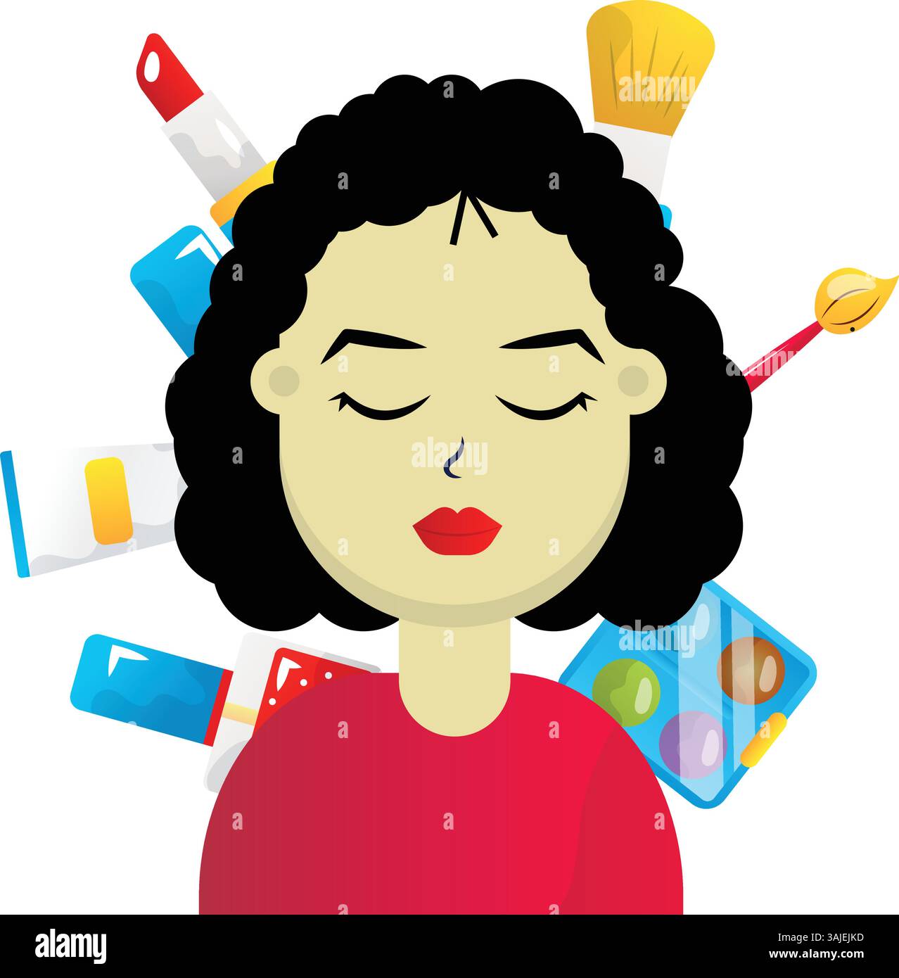 Skincare routine flat vector illustration on the white background Stock ...