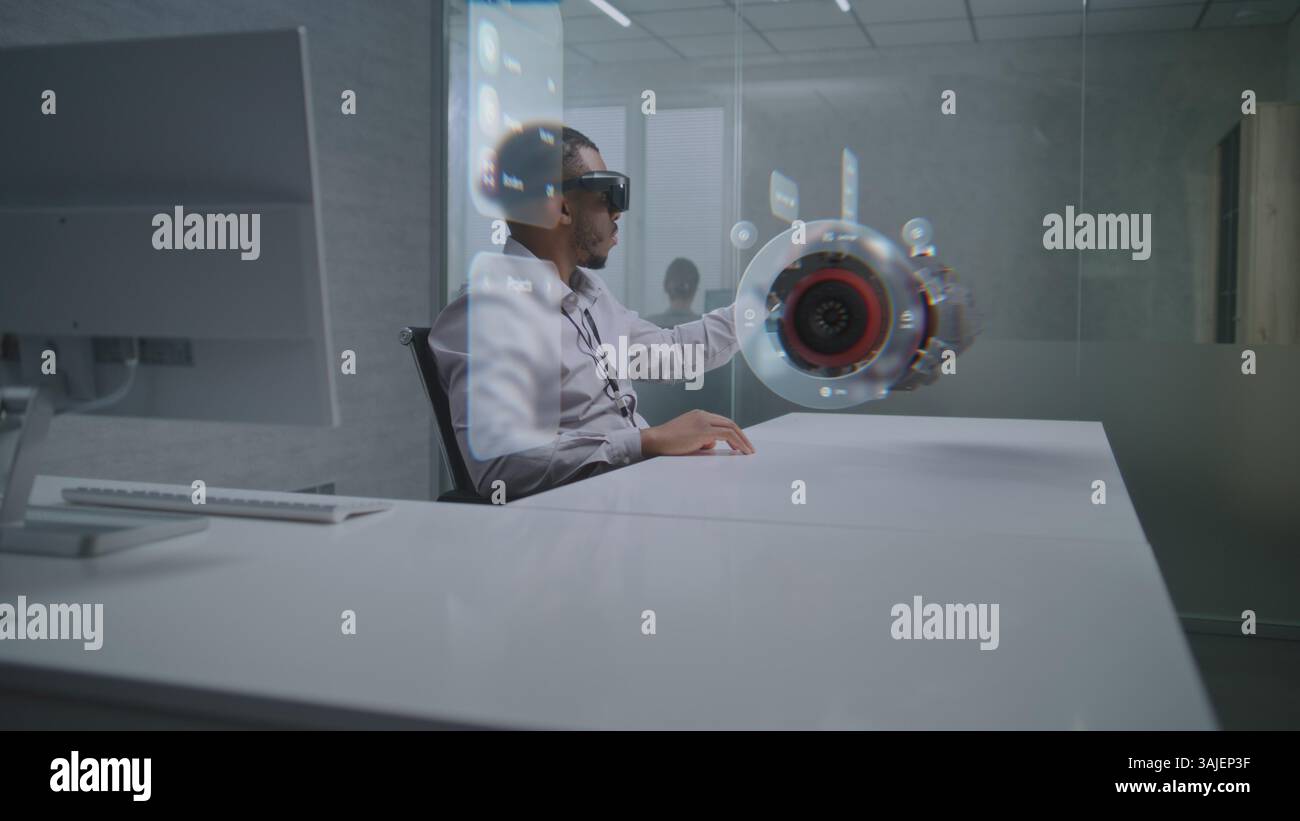 Who Is A Visualization Software Engineer Male engineer uses vr headset hi-res stock photography and images - Alamy