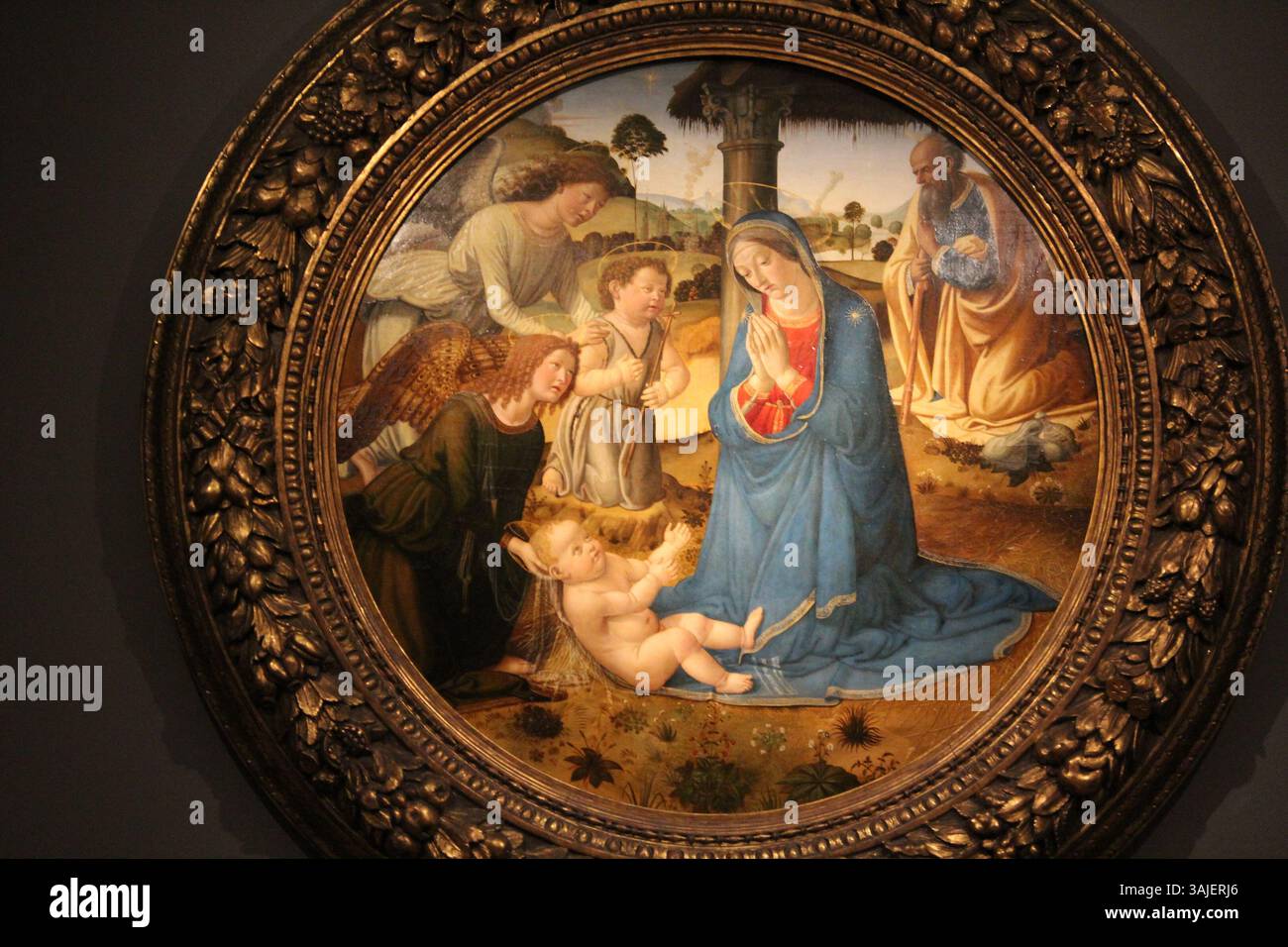 Cosimo Rosselli's 'Adoration of the Christ Child' depicts the nativity ...