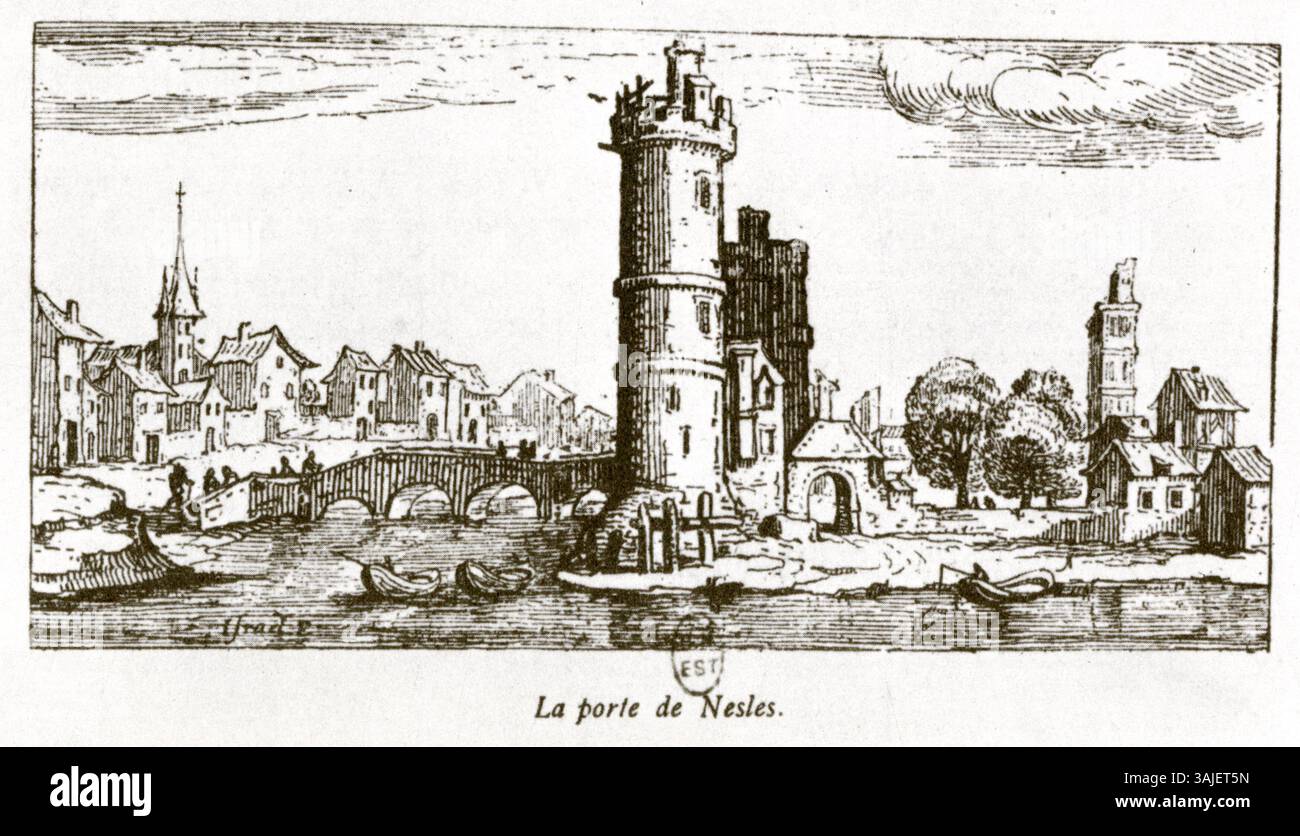 A 17th century Engraving By Isra l Silvestre Depicting The Porte De a-17th-century-engraving-by-isra-l-silvestre-depicting-the-porte-de