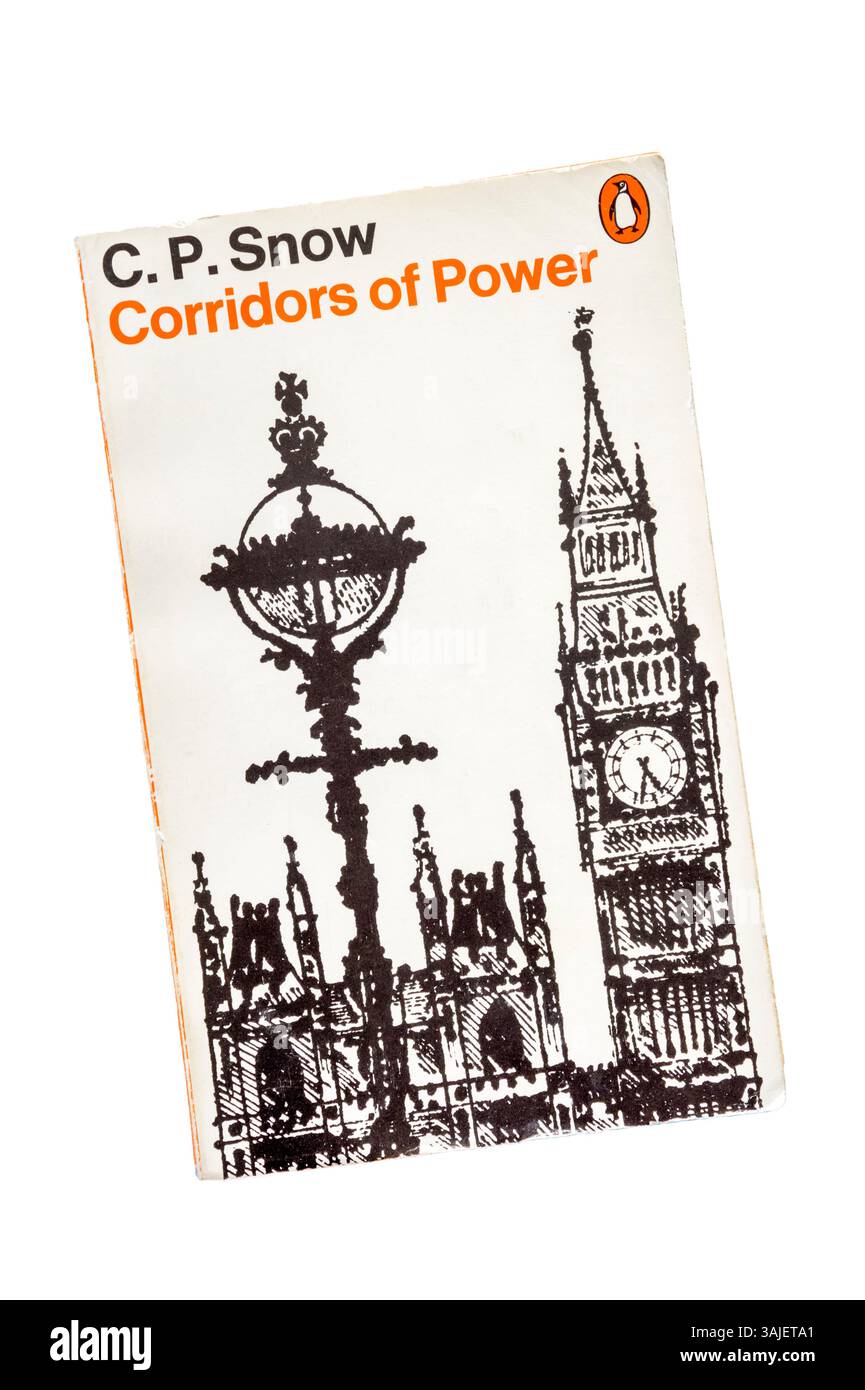 A paperback copy of Corridors of Power by C. P. Snow.  First pblished in 1964. Stock Photo