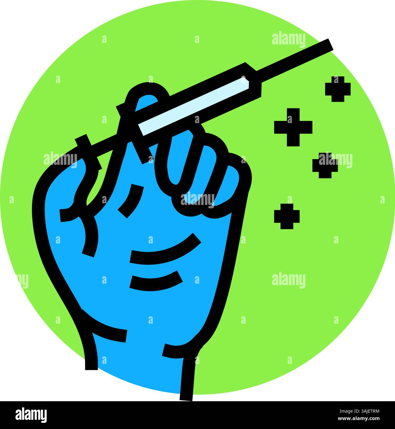 hand syringe immunization color icon vector illustration Stock Vector ...
