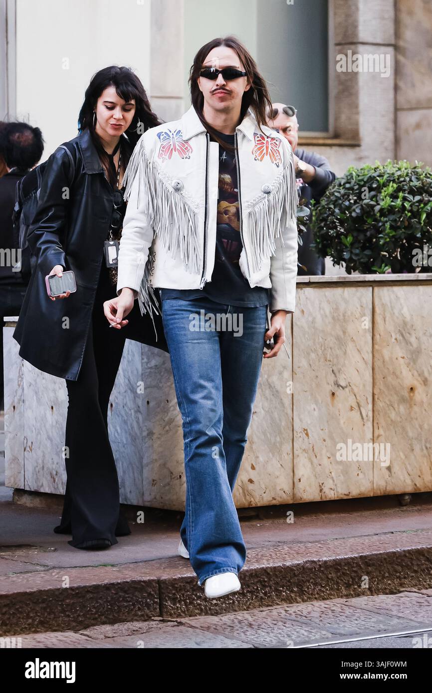 Milan, Italy. 11th Apr, 2025. Milan, Celebrity Sightings - Tommy Cash ...