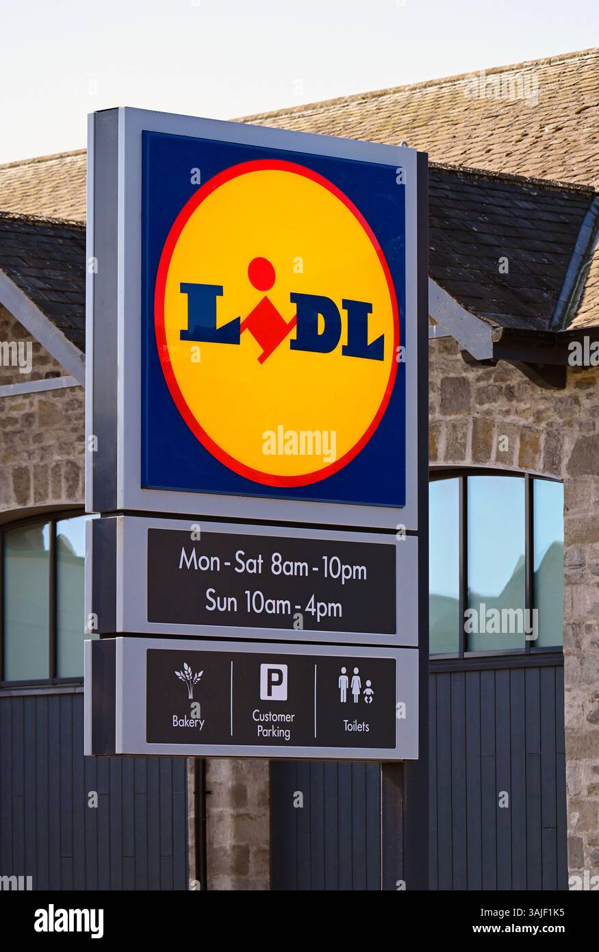 Lidl Supermarket, Beezon Road, Kendal, Cumbria, England, United Kingdom, Europe. Stock Photo