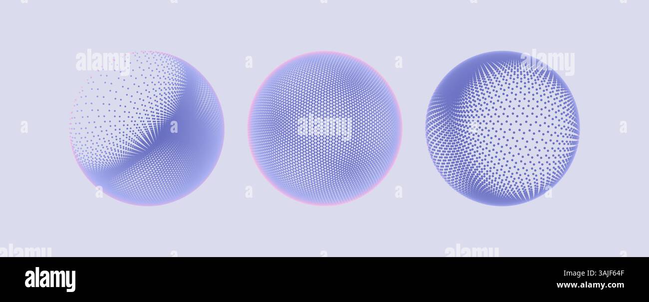 The sphere consisting of points. Global digital connections. Technology ...
