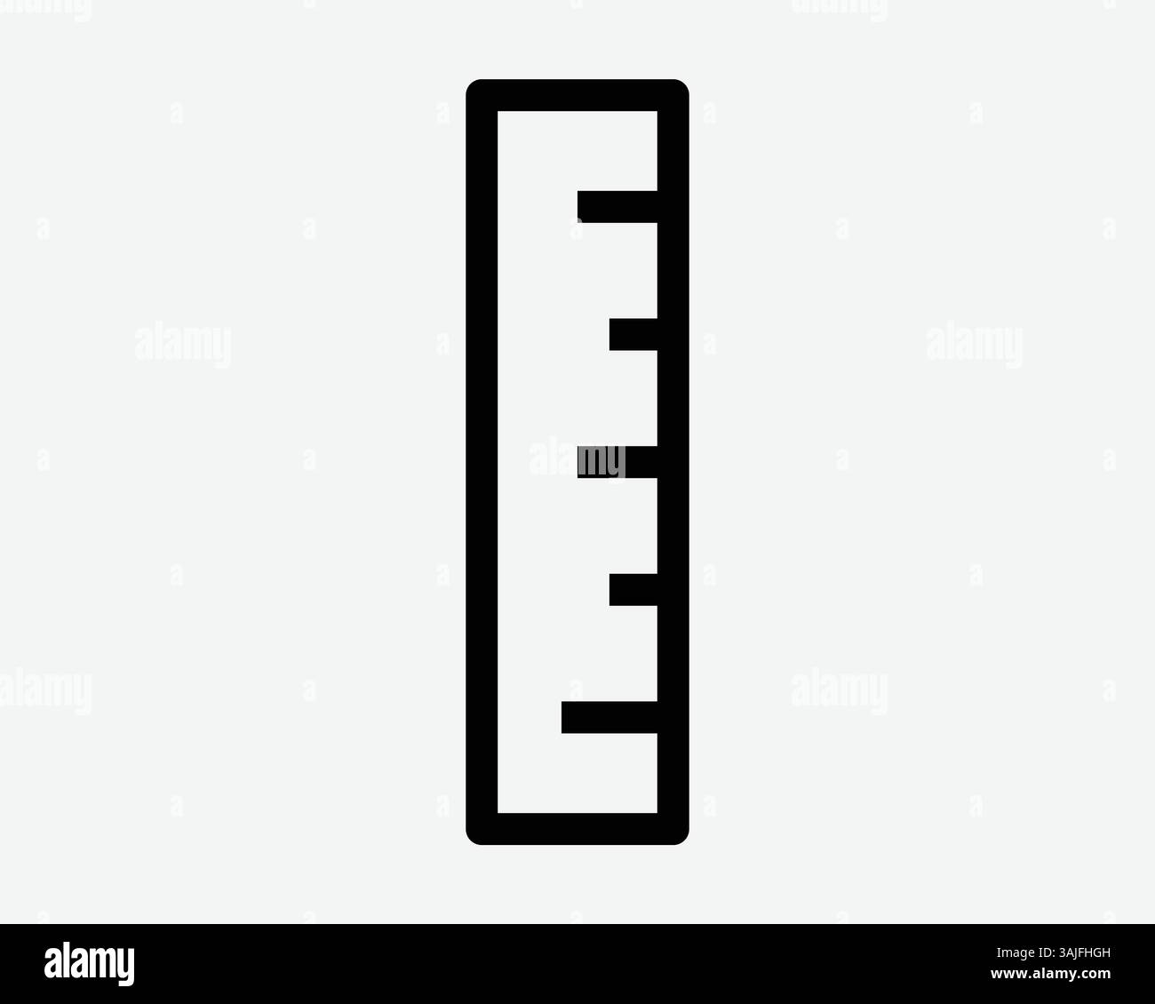 Ruler Line Icon Measure Measuring Instrument Tool School Office ...
