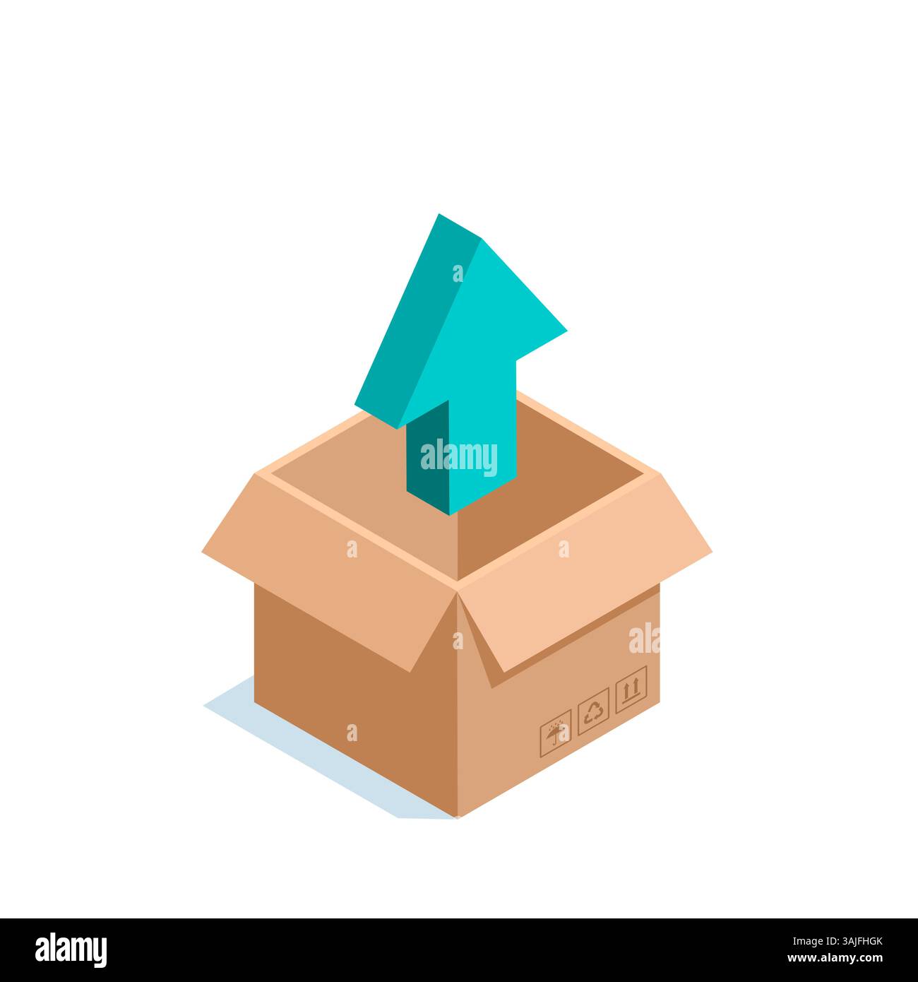 Up Arrow On Cardboard Box Stock Vector Images Alamy Up Arrow On Cardboard Box Stock Vector Images Alamy