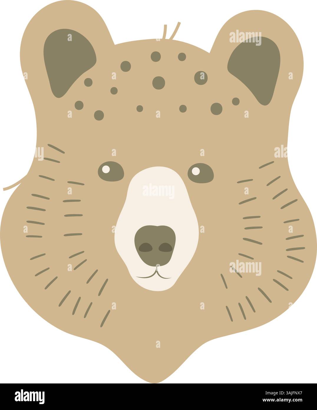 Cartoon teddy bear head hi-res stock photography and images - Alamy