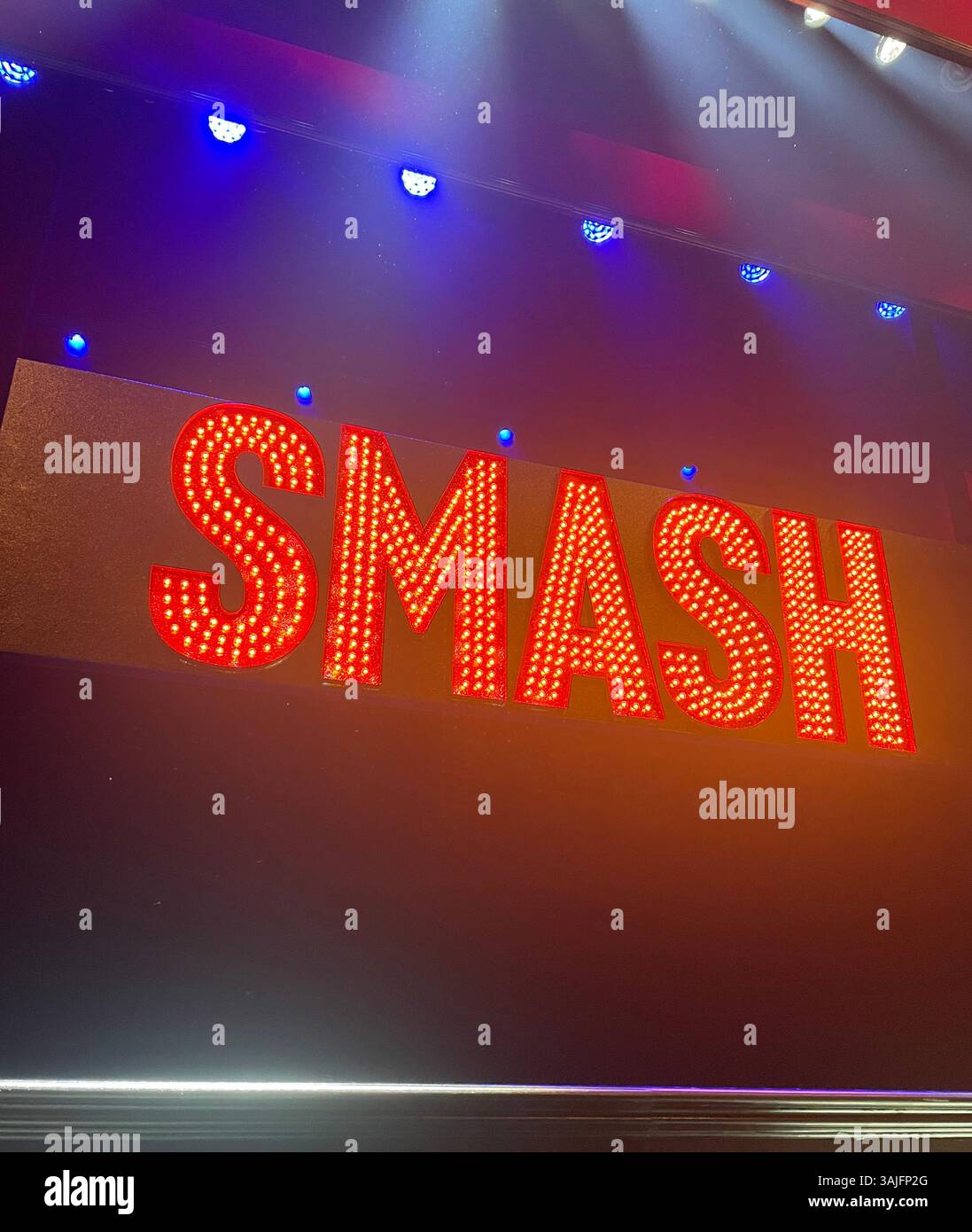 Smash is a musical comedy playing at the imperial theater on W. 45th St., 2025, New York City, USA - Smartphone Captured Stock Image