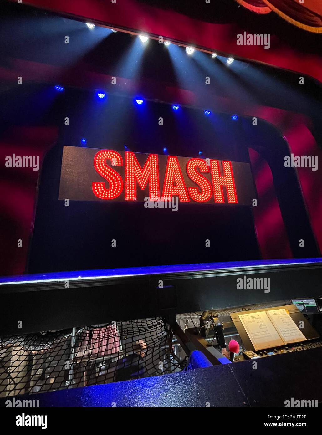 Smash is a musical comedy playing at the imperial theater on W. 45th St., 2025, New York City, USA - Smartphone Captured Stock Image