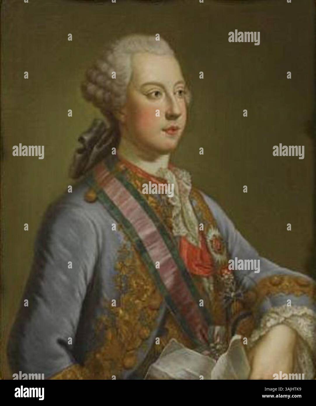 Portrait of Joseph II, Holy Roman Emperor, painted in the 18th century ...