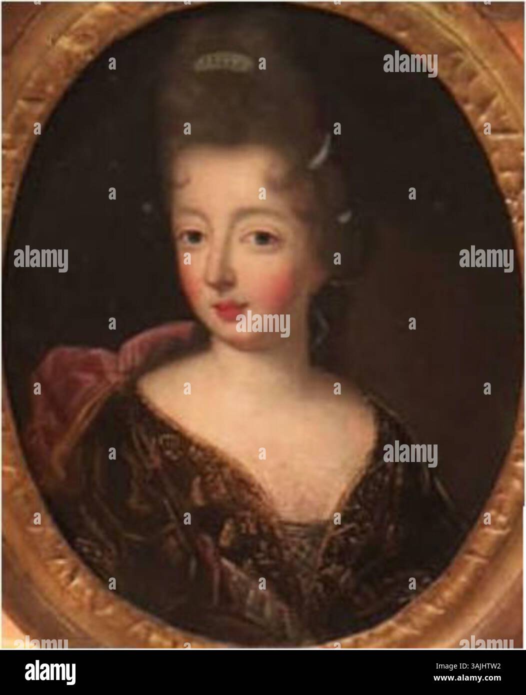 This late 17th-century painting portrays Françoise-Marie de Bourbon ...
