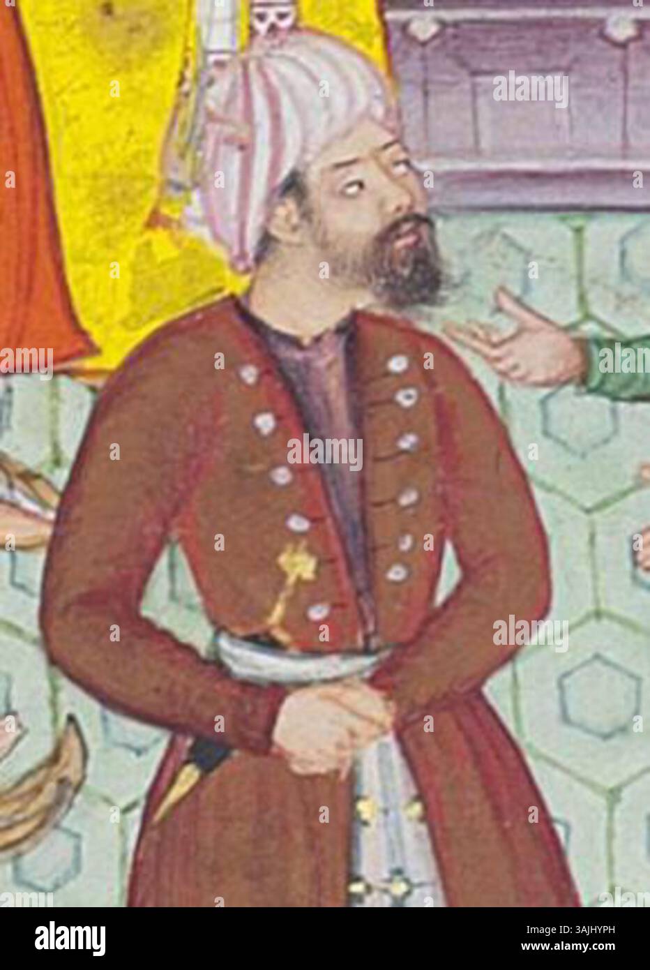Mahdu A portrait of Mutahartan, the Emir of Erzinjan, painted by Tulsi with ...