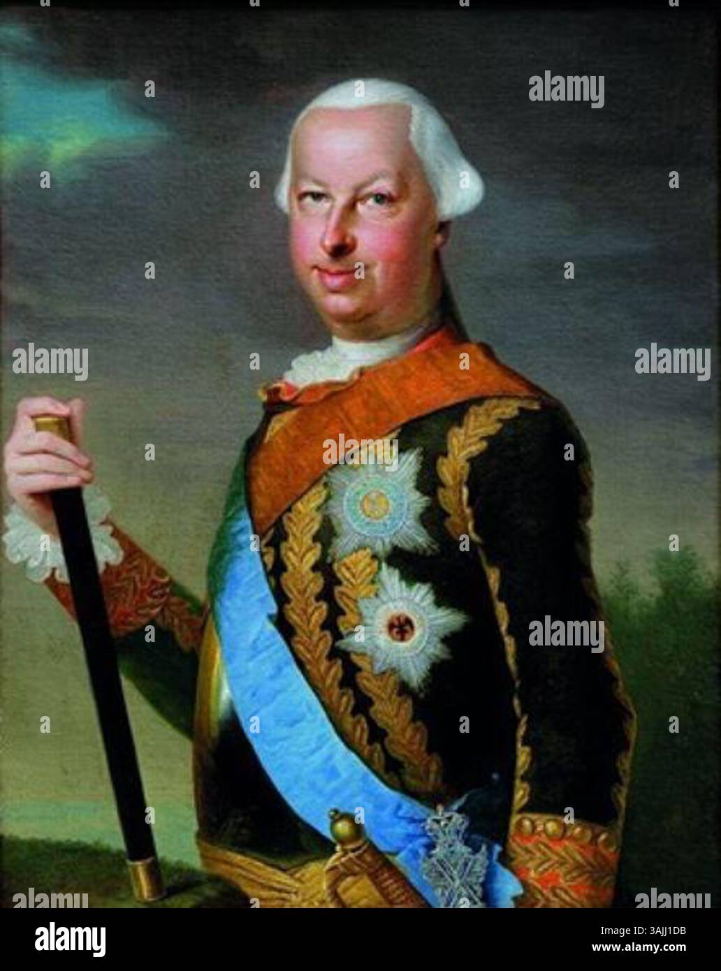 This 18th-century painting portrays Louis IX of Hesse-Darmstadt ...