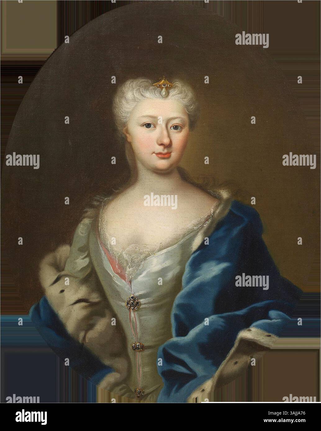 Attributed To Frans Van Stampart This 18th century Portrait Features A attributed-to-frans-van-stampart-this-18th-century-portrait-features-a