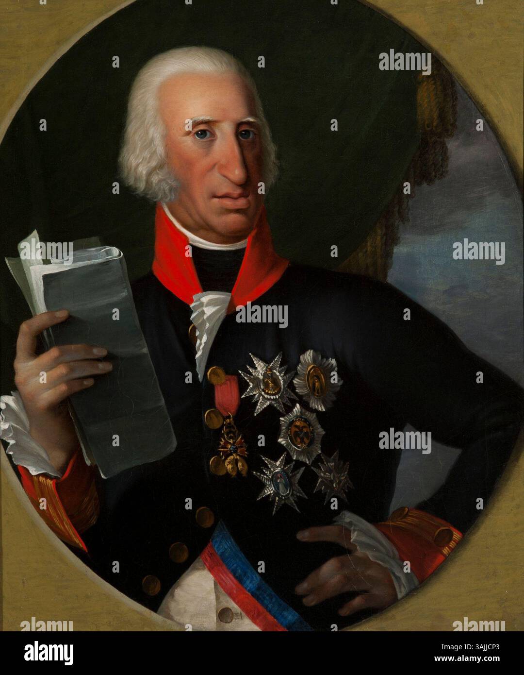 A portrait of Ferdinand IV of Naples, painted in the late 18th century ...