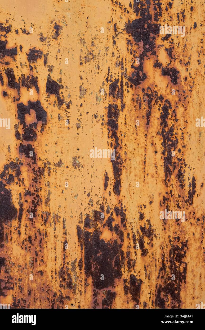 Rusty metal texture. Rust background for design with copy space for text or image Stock Photo