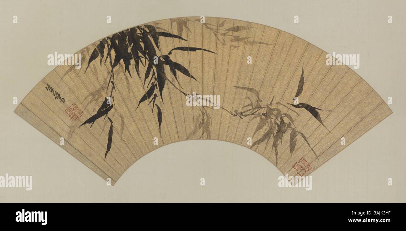 A fan painting from The Palace Museum, this piece uses traditional ...