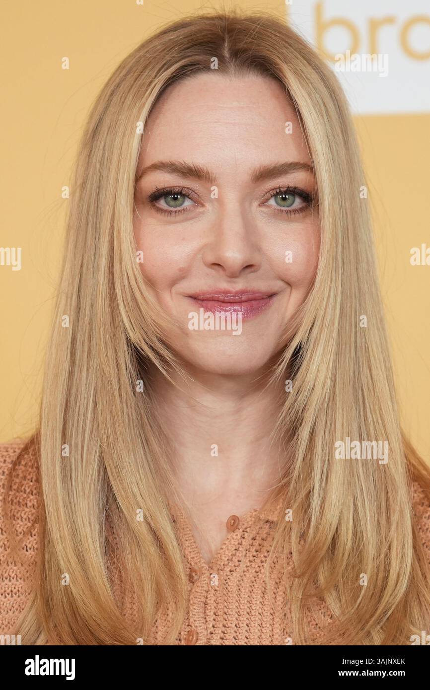 Amanda Seyfried arrives at the NBCU Emmy luncheon on Friday, April 11 ...