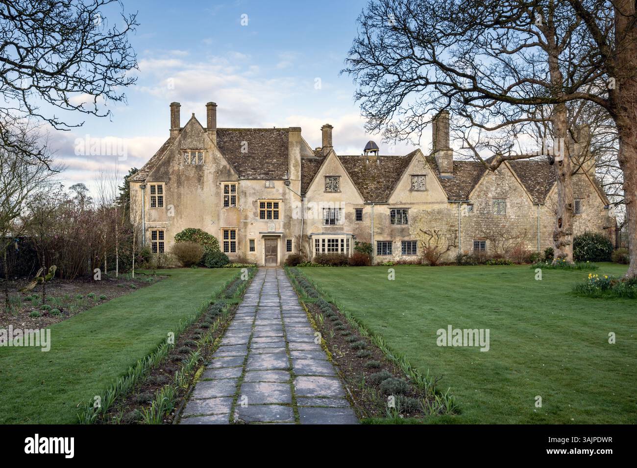 Avebury Manor & Garden, a Grade I listed early 16th-century manor house in Wiltshire, England Stock Photo