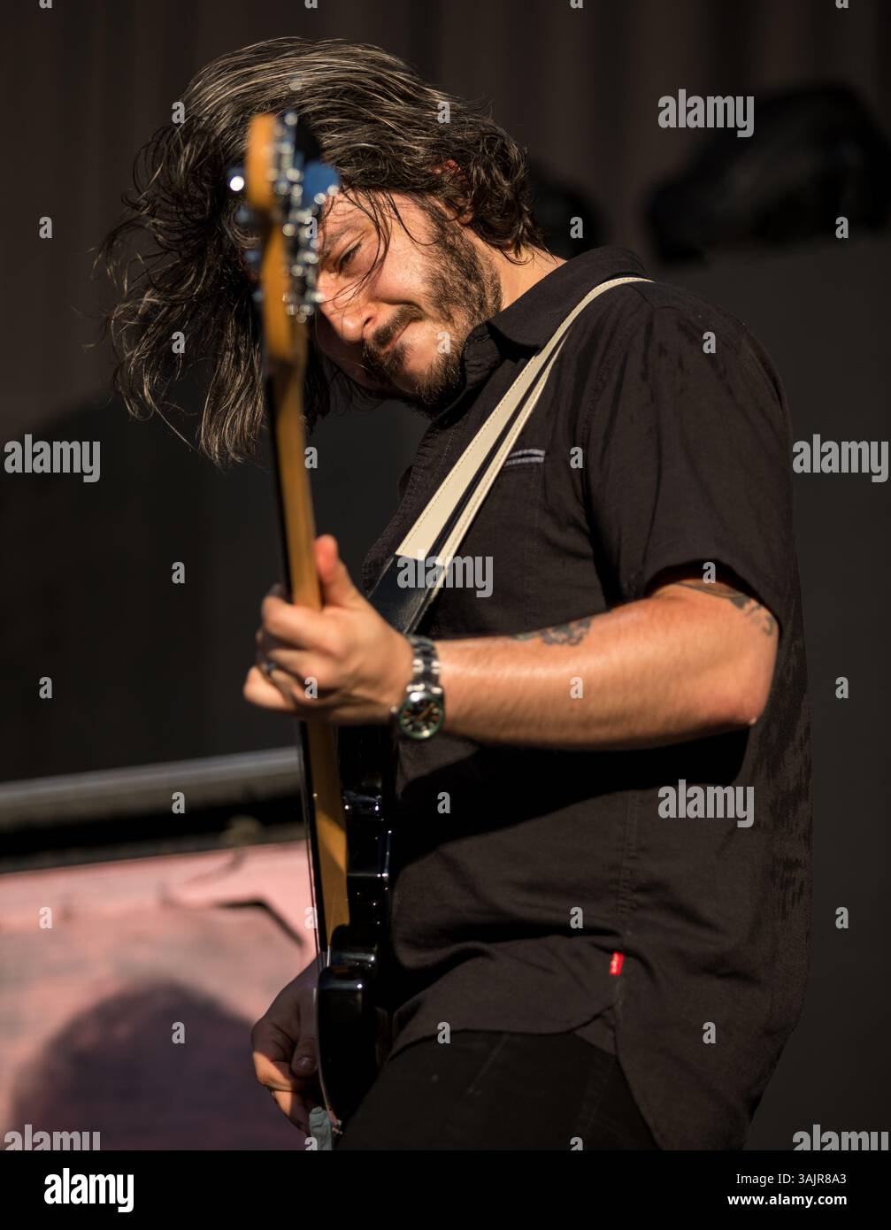 June 28, 2017 - Austin, Texas, U.S - Frank Iero and the Patience performs at the Austin360 Amphitheater in Austin, Texas. (Credit Image: © Ralph Arvesen via ZUMA Wire) Stock Photo