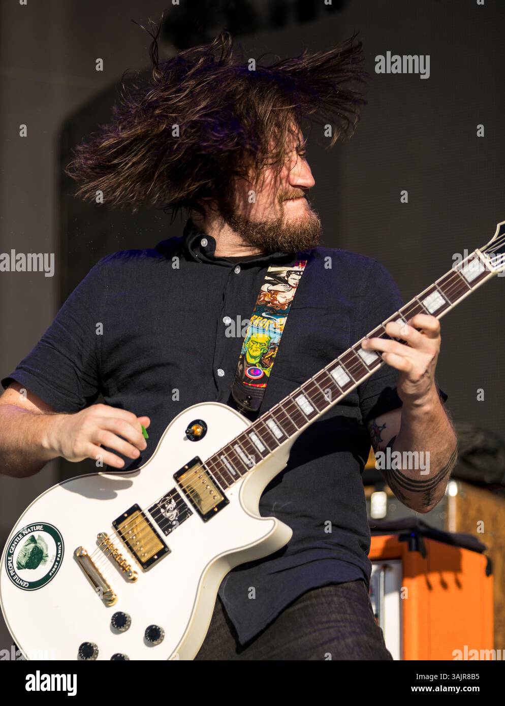 June 28, 2017 - Austin, Texas, U.S - Frank Iero and the Patience performs at the Austin360 Amphitheater in Austin, Texas. (Credit Image: © Ralph Arvesen via ZUMA Wire) Stock Photo