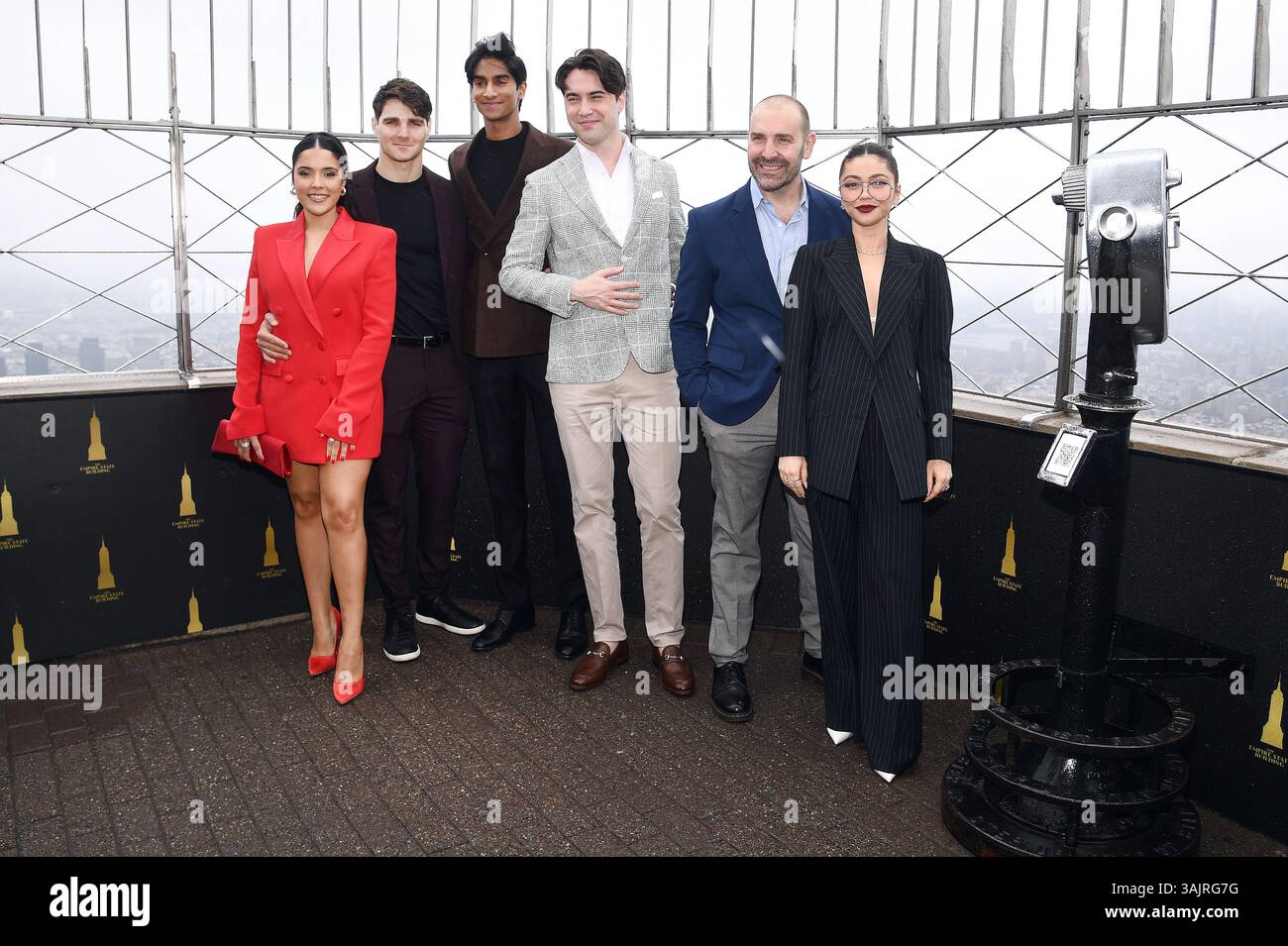 New York, USA. 11th Apr, 2025. (L-R) Linedy Genao, Austin Colby ...