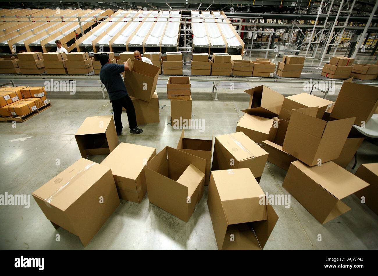 Casey Christie / The Californian.Famous Footwear employees put together ...