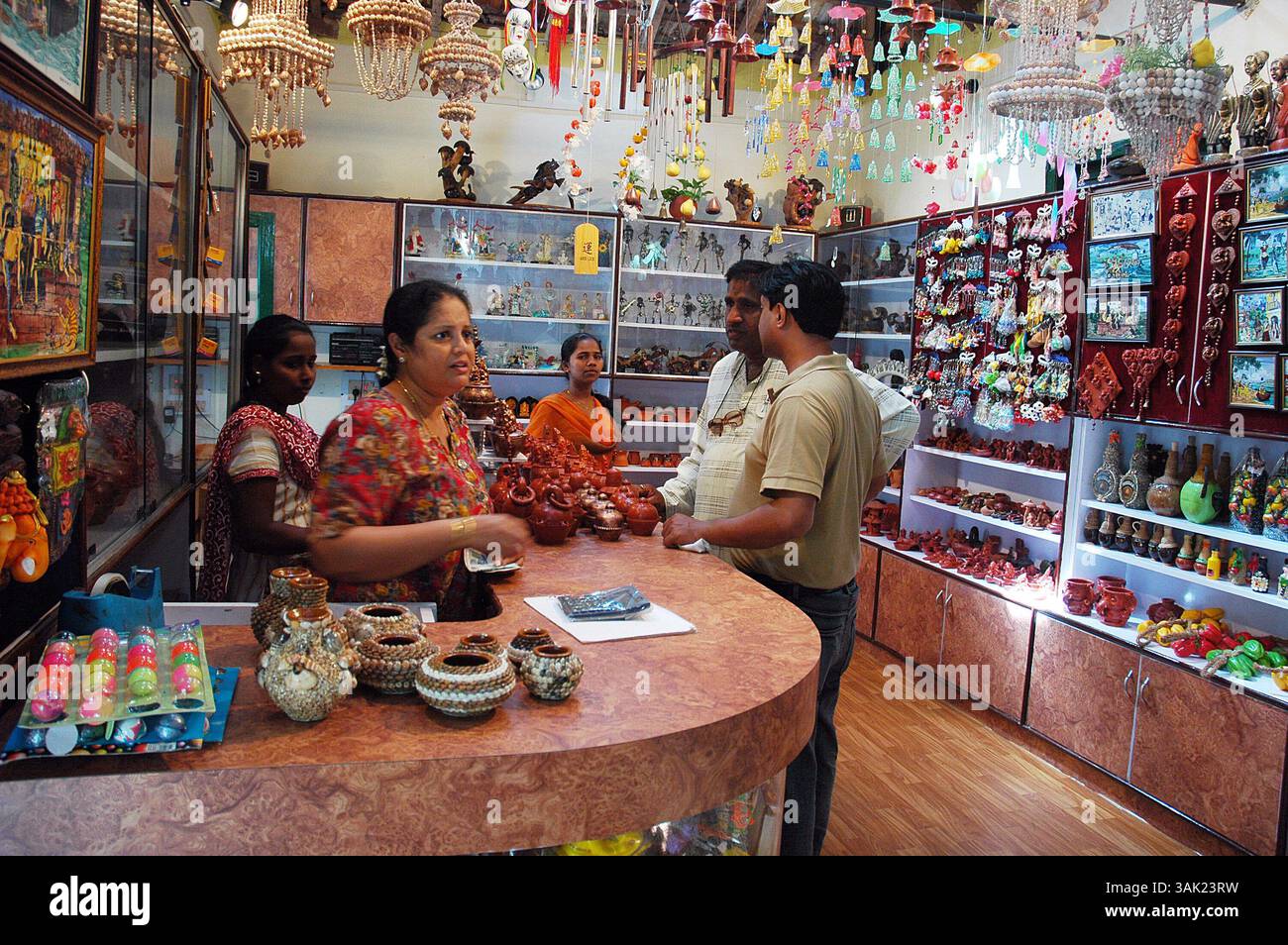 Feb 11, 2009 - Panaji, Goa, India - Tourists in a shop. After the ...